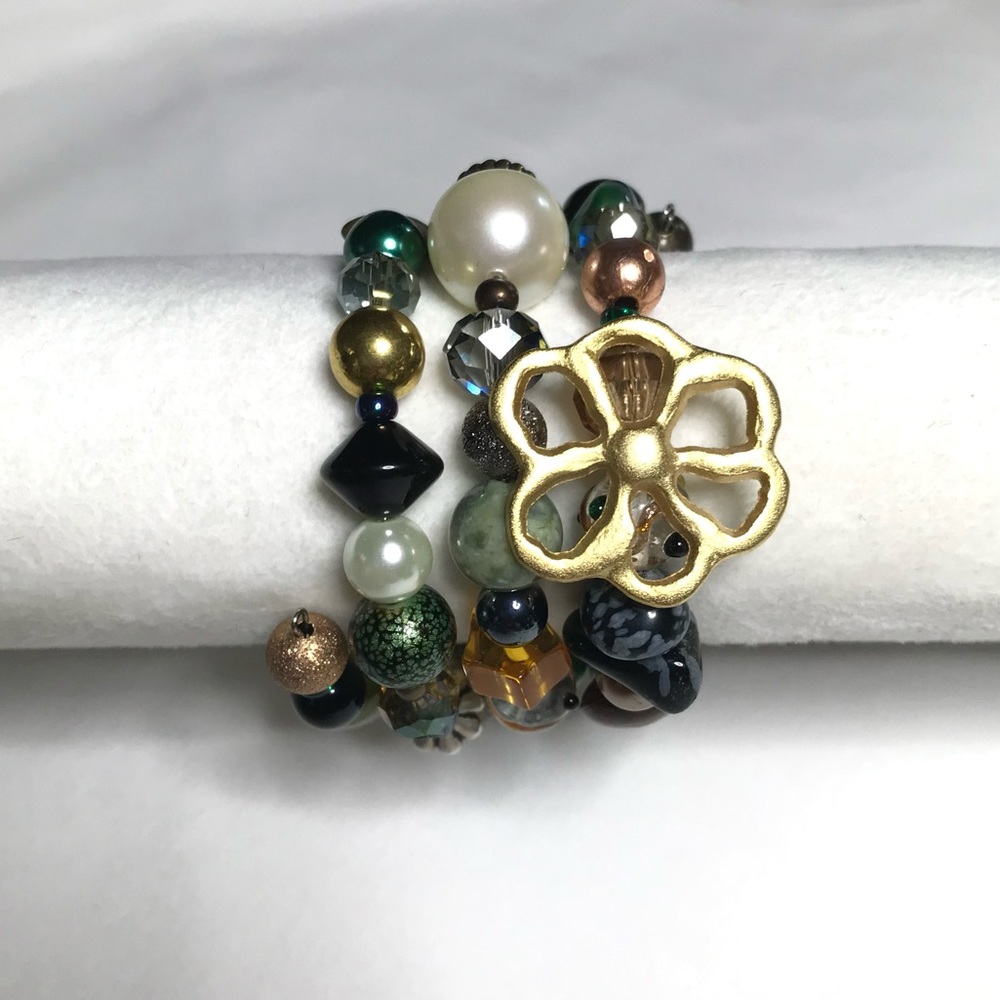 Handmade Bracelet with Vintage and Modern Elements (NB54-5H) New Without Tags - Picture 3 of 9